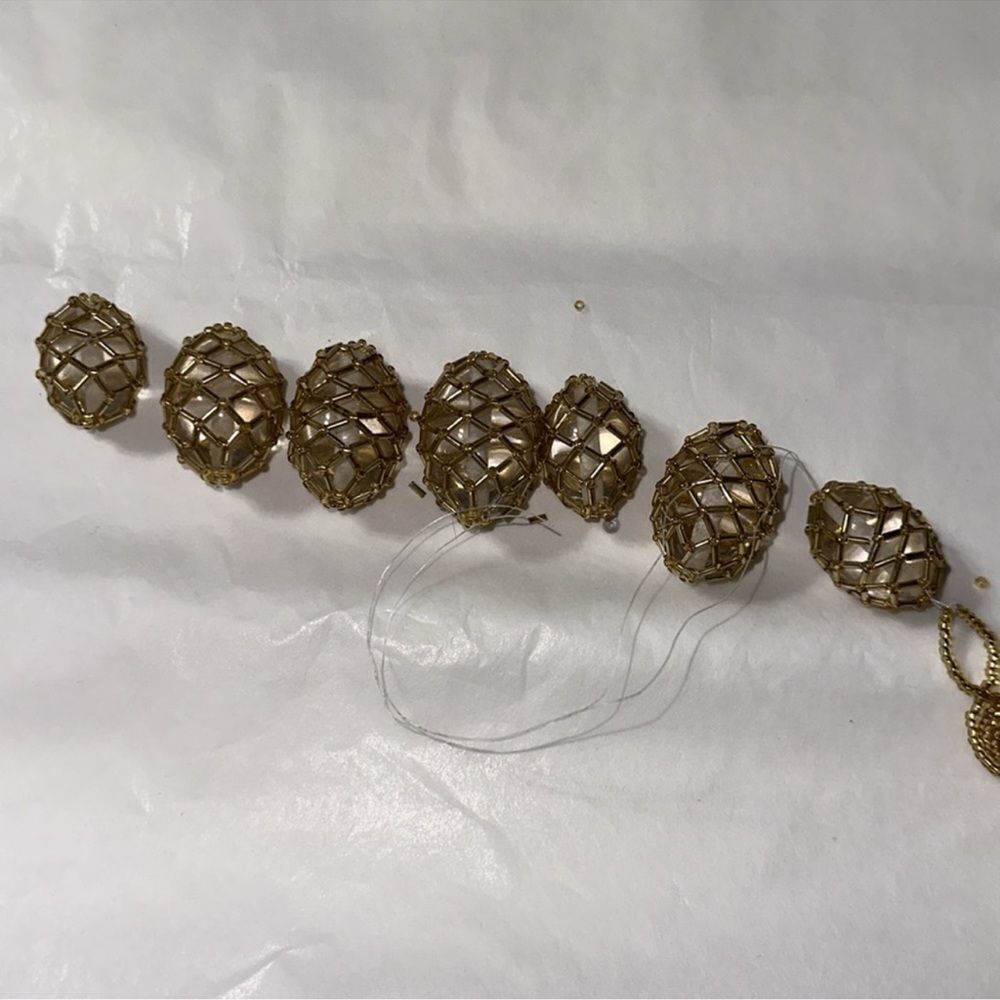 ZARA Chunky Gold Tone Resin Necklace for Parts Only - Picture 2 of 4